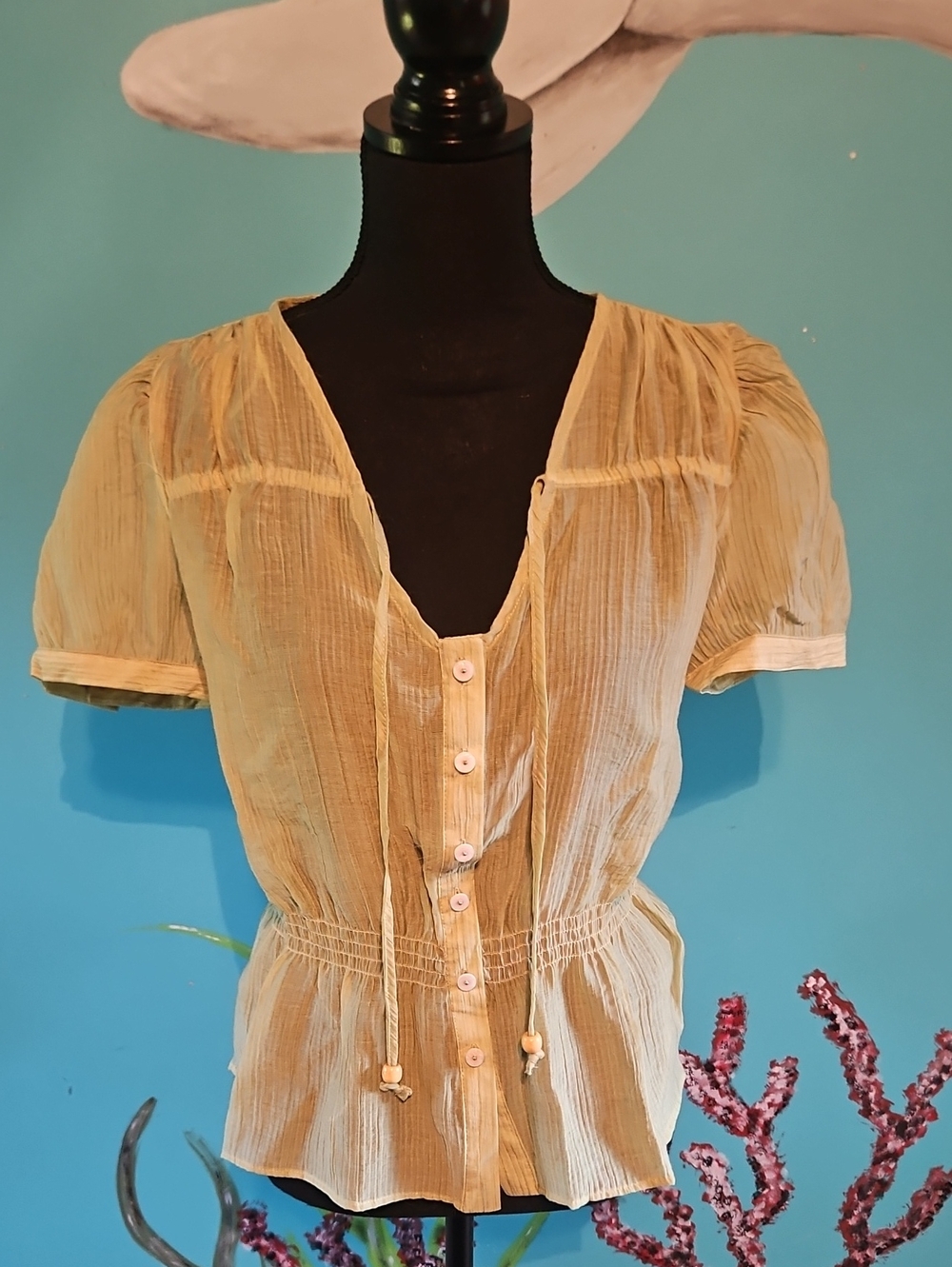 Vince Camuto Lightweight Button-Front Blouse